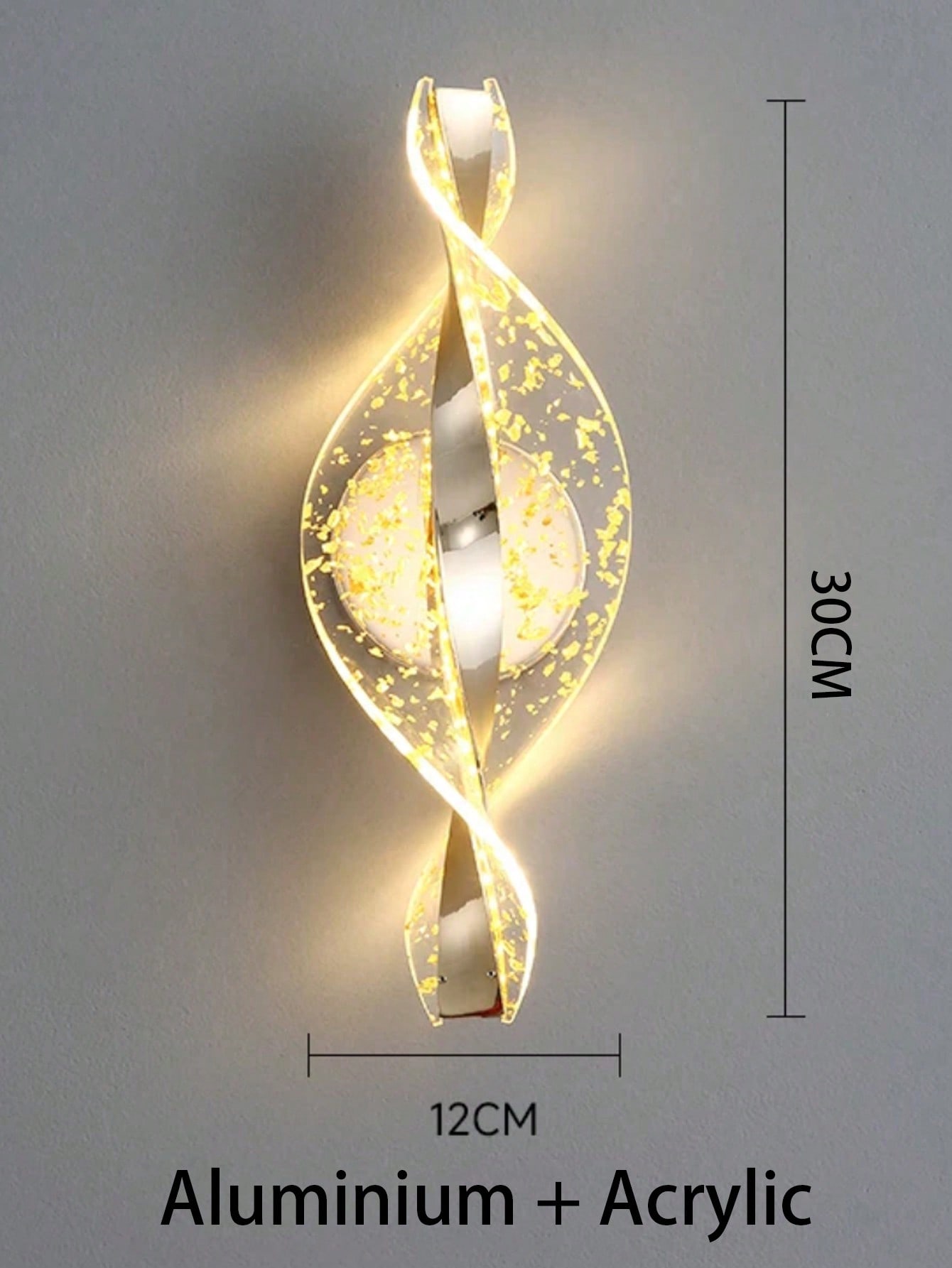 

Розкішний світлодіодний сучасний акриловий золотий/чорний настінний світильник, для коридорів, спальні, нічник, зовнішнє внутрішнє освітлення, настінна лампа, декор для дому