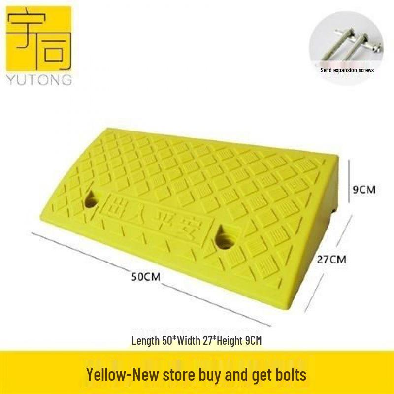 Dreieckige Kunststoff-Autoschwellenrampe & Geschwindigkeitsbegrenzungspad