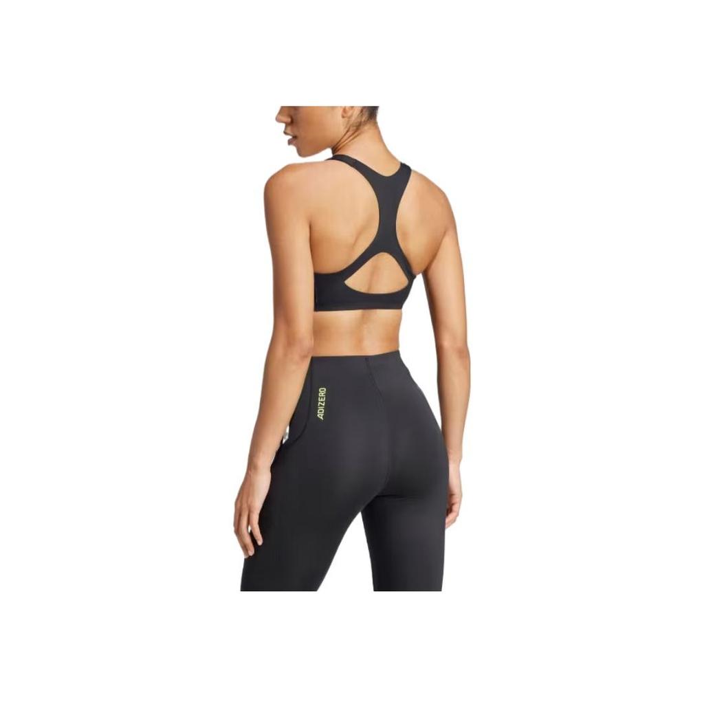 adidas Powerreact 3-Stripes Comfortable Breathable Casual Sports Bra Women Underwear Black White JH1420