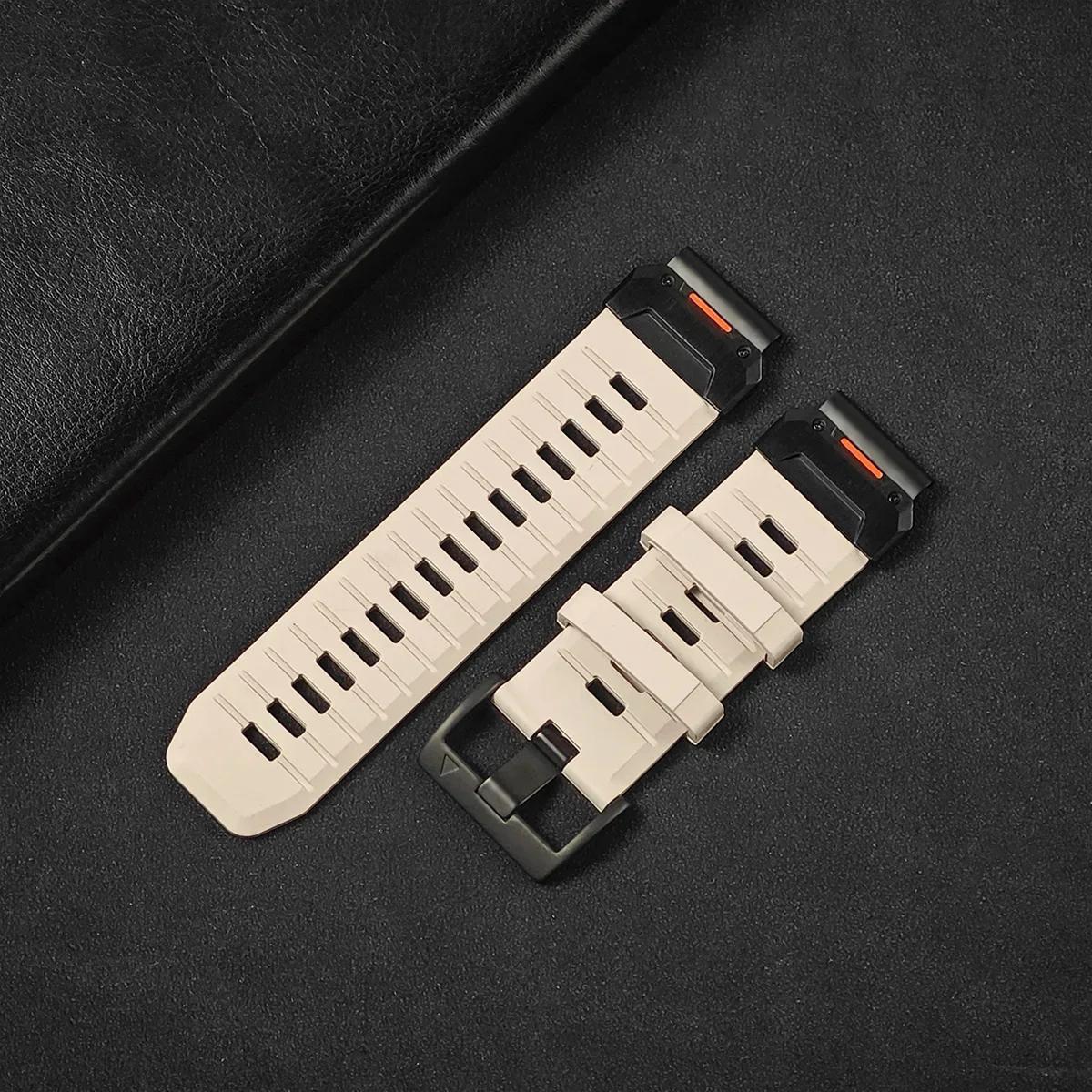 

22mm 26mm Fluororubber Strap For Garmin Fenix 8 7X 7Pro Epix Pro Gen2 47mm 51mm QuickFit Garmin Fenix 6 6X Pro 5XPlus Watchband 26mm Fenix 5X 5XPlus звезда