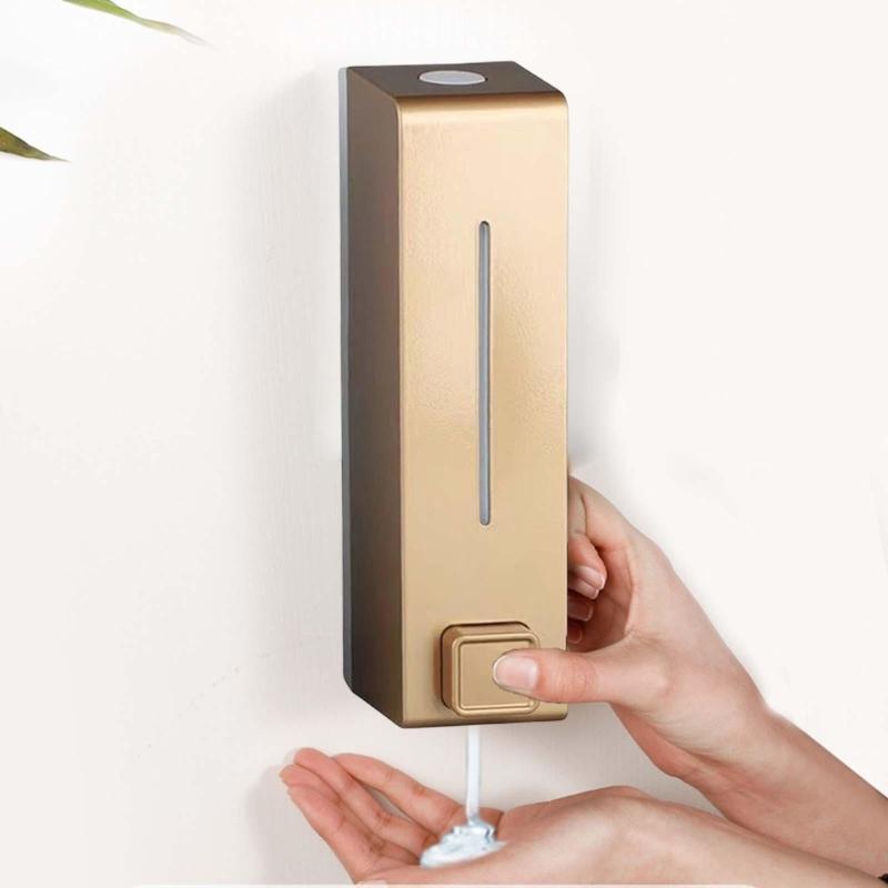 Wall Mounted Manual Soap Dispenser Liquid Hand Soap Dispenser For Bathroom With Visible Window And Durability