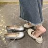 New Chinese Gentle Mary Jane Girl Shoes New Thick Heel Granny Shoes Fairy Style Pumps Shoes for Spring 2025