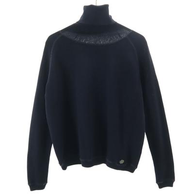 Langarm Rollkragenpullover 38 Marine Sanyo Shokai Damen Gebraucht