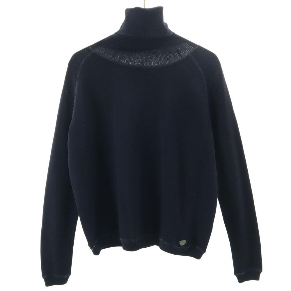 

MACKINTOSH LONDON Long sleeve turtleneck sweater 38 Navy Sanyo Shokai Women Used