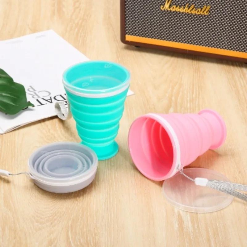 300ml Foldable Silicone Mug, Portable Outdoor Camping Travel Cup, Lightweight Coffee Tea Water Bottle for Sports