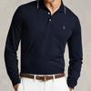 Polo Ralph Lauren Ss23 Solid Color Logo Embroidered Long Sleeve Polo Shirt Men Tops Navy-Blue MNPOKNI16822229-410