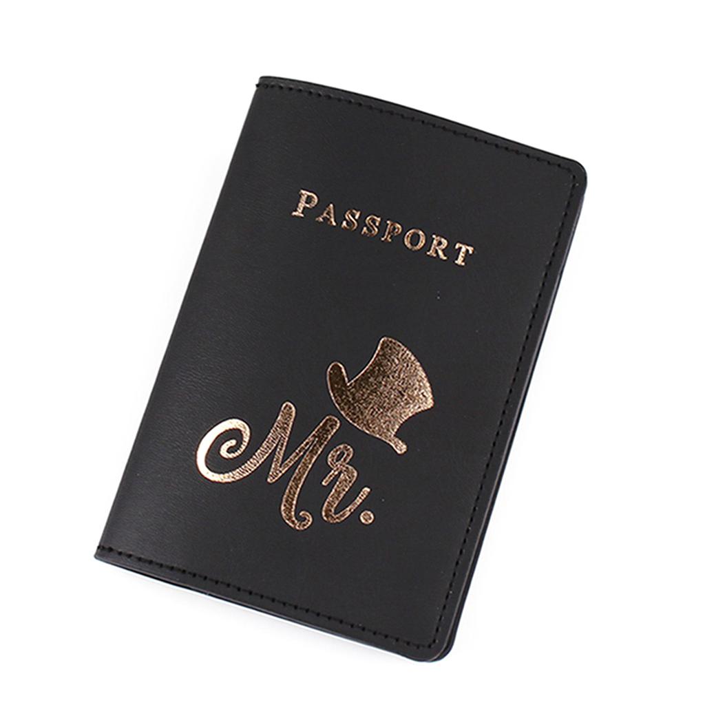 Simple Fashion Passport Cover Travel Passport Holder Wallet Gift PU Leather Card Case Cover Unisex