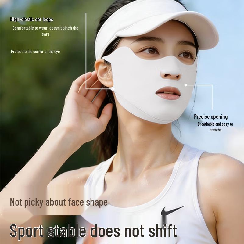 DeAnQi Damen Sommer Sportmaske mit UV-Schutz