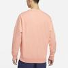 Nike Sportbekleidung Alphabet Logo Rundhals Langarm Sweatshirt Herren Oberteile Aprikosenrosa DA0684-800