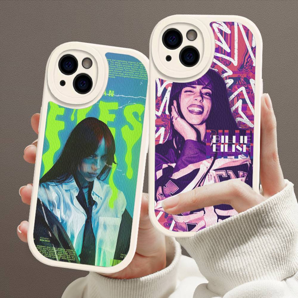 Pop Singer B-Billie Phone Case For IPhone 16 15 14 13 12 11 Pro Max Plus Leather Soft Cover