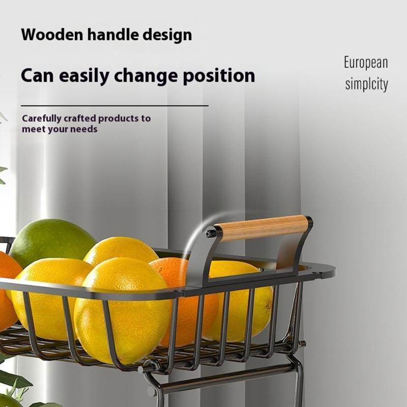 Sturdy Detachable 2 Layer Metal Shelf For Kitchen Counter Office Desk Modern Storage Solution Fruits Vegetables Easy Assembly