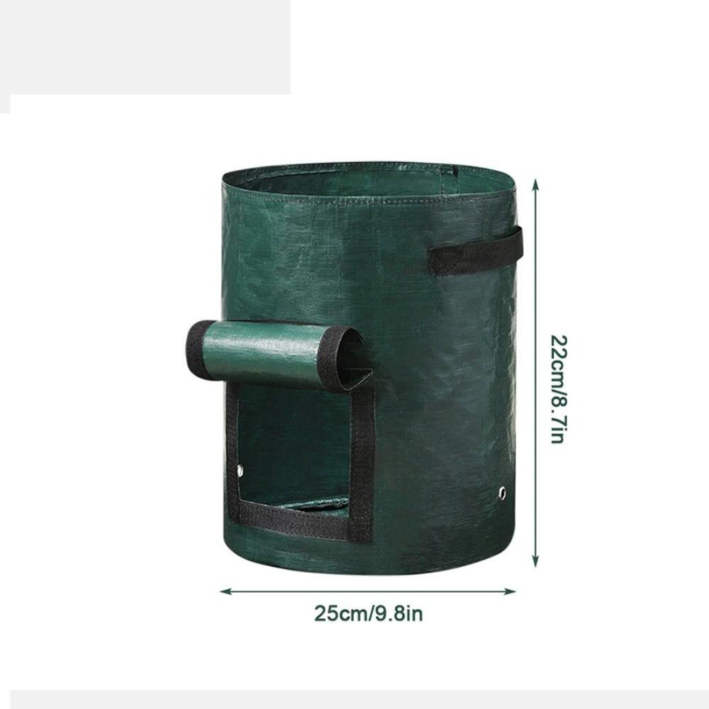 

ПЭ Садовый Посадочный Мешок 3/5/7/10 Галлонов Посадочный Рассадный Горшок Прочный Посадочный Контейнер Уличный 25x22cm-3 gallon