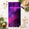 Blade Runner Soft Beach Towel Stylish Beach Pool Towel for Summer Seaside Vacation Travel