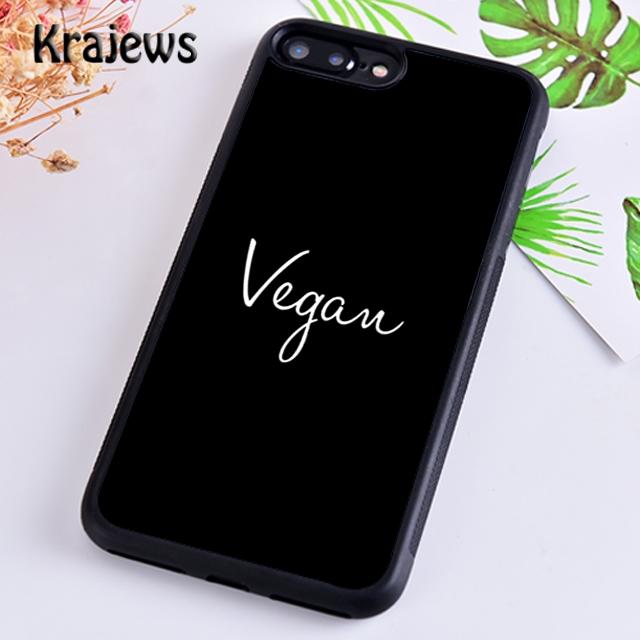 Krajews Love Animal Vegan Quotes Soft Phone Case Cover For iPhone 17 Air 16 15 14 plus 11 12 13 pro max coque Fundas