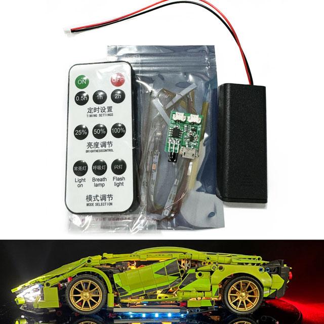 RC Led Light For Technical Car Building Blocks 1:14 Super Speed Racing Sports Vehicle Bricks DIY Lamp Toys (NOT INCLUDE CAR)