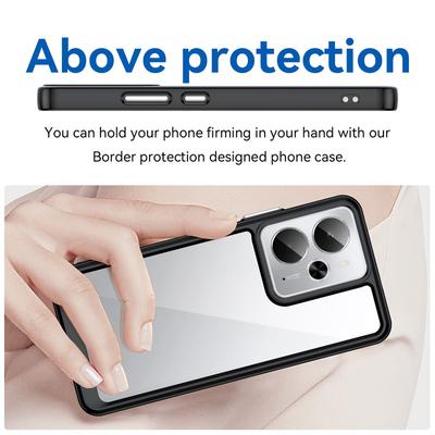 For Realme 14T 5G Case Realme 14T 5G Cover Funda Shockproof Clear PC + TPU Silicone Protective Phone Back Cover For Realme 14T