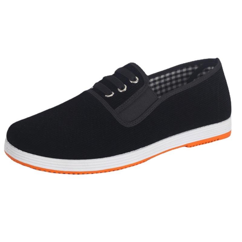 Handmade On-line Single Cloth Shoes for Men and Women, Spring Breathable and Lightweight Walking Shoes, Pure Handmade Rubber Soft Soles