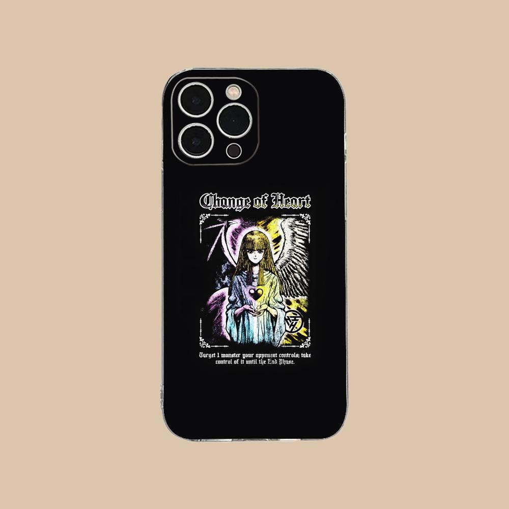 Yugioh Change of Heart Phone Case for iPhone 17 16 15 14 13 12 11 X XR XS Air Pro Max Plus Mini Soft TPU Clear Cover