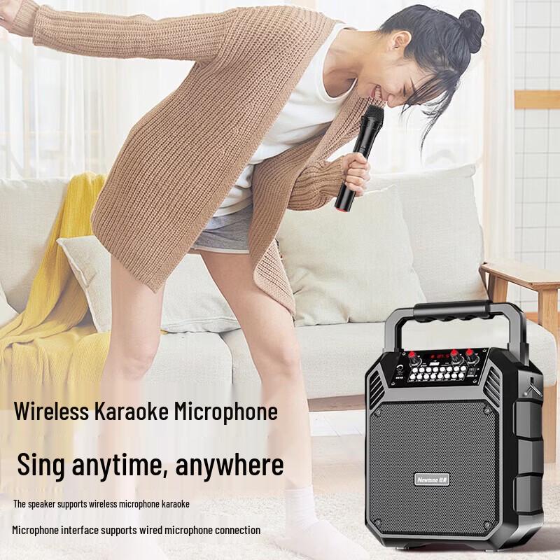 Newmine K503 Portable Bluetooth Speaker with Dual Mics CN plug (adapter included)