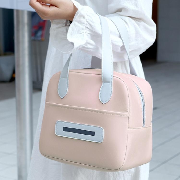 Lovely Lunch Box Portable Lunch Case Thermal Insulated Bag Reusable Lunch Bag Simple Coolers Bag for School