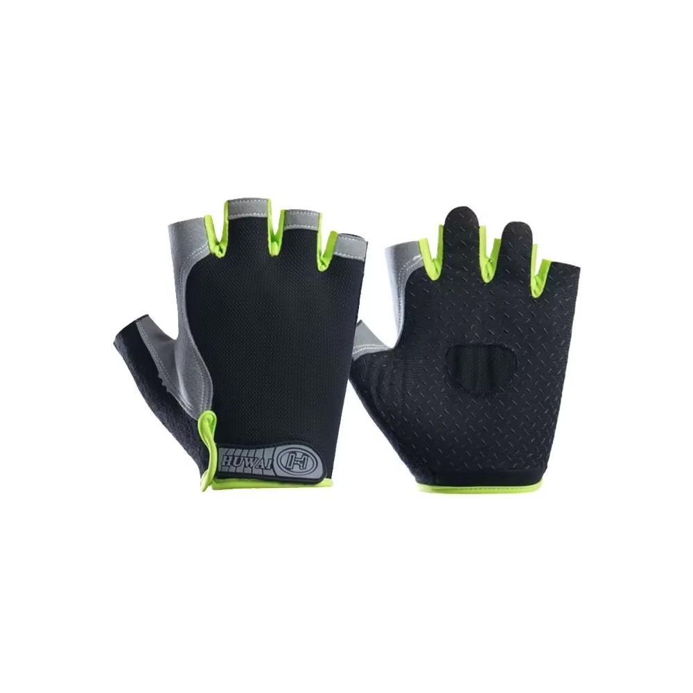 Gym Gloves Woman Men Weight Lifting Crossfit Bodybuilding Dumbbells Glove Anti Slip Fingerless Gloves for Exercise Powerlifting