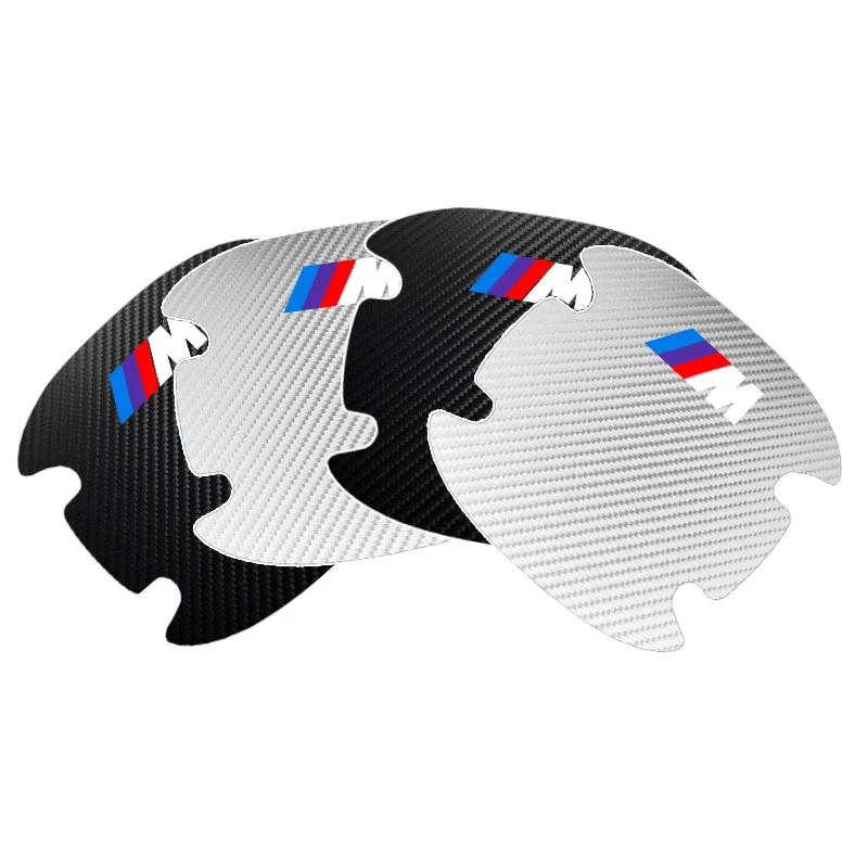 4KS Ochranná samolepka kliky dveří auta Znak Dekorace auta pro BMW M E46 E39 E90 E60 E36 F30 F10 E34 E30 F20 E92 M3 M4 M5 X5 X6