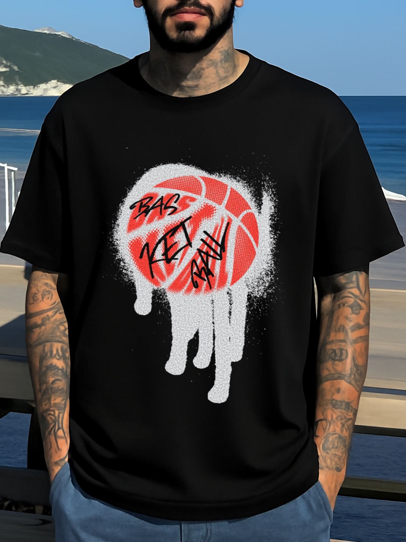 Top Pick Local 1pc Mens 180gsm 100 Cotton Black TShirt S