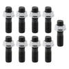 9Pcs M10x1.25 Turbo Studs Lock Nuts Kit Car Vehicle Accessory Fit for Mitsubishi