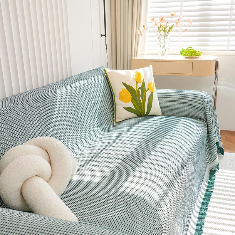 Thick Chenille Sofa Fabric Per Meter for Upholstery Tablecloth Pillowcase Pet Bed Bag Diy Sewing Cloth Wearable Soft Beige Green