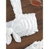 Schiffy Knot Front Tie Side Bikinis 2025 White Swimsuit Women Swimwear Female Sexy Bathers Bathing Swimming Swim Suit Beachwear