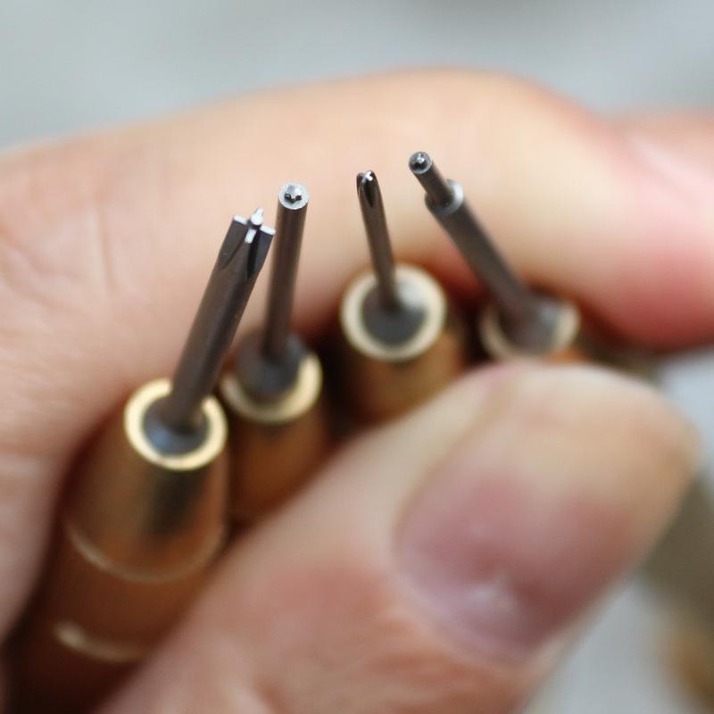 Original Precision Screwdriver for iPhone X/8/7: Triangle Y0.6, Five-star 0.8, Phillips 1.2 Bit Heads