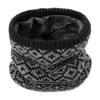 Thick Knit Fleece-Lined Snood: Winter Neck Warmer for Outdoor Cycling