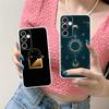 Sun Moon Mobile Cell Phone Case for Samsung Galaxy S25 S24 S23 S22 S21Plus FE Ultra Clear Colorful Cover Luxury Cellphones