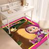 Russian animation Masha and the Bear Fairy Tale Cartoon Carpet Soft Home Living Room Bedroom Door Mat Outdoor Picnic Ground Mat rug T1