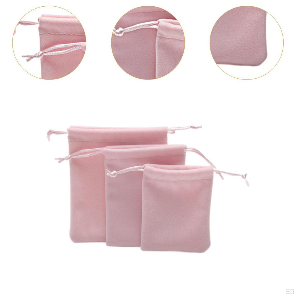 3 Stück Schmuckbeutel Mini Kordelzugbeutel Wiederverwendbar Leichtgewicht Partygeschenk Hochzeit Kosmetik