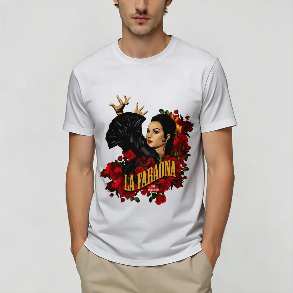 Lola Flores Tshirt Beach Trending Tshirts Male Cotton Oneck 4xl 5xl 6xl Tees Shortsleeve Classic Tshirt