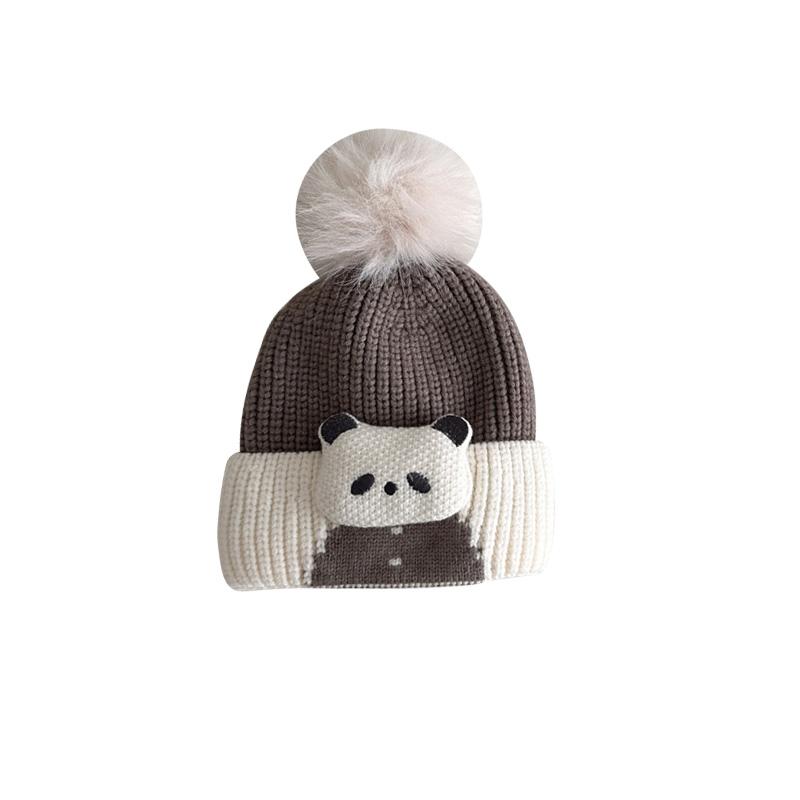 

Зимние детские шапки, милые вязаные теплые шапочки с помпоном для мальчиков и девочек, детские шапки для улицы, детские шапки в Корейском стиле для детей 1-3 лет