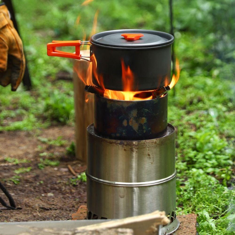 Kettle Camping Tableware Teapot Combination Picnic Pot Set Outdoor Cookware Set  Hiking Picnic