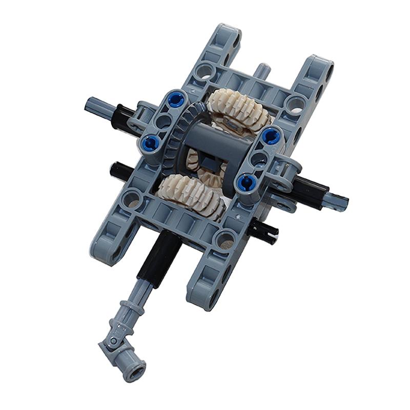 Building Blocks Drive Car Front Back Suspension Steering System Differential Gears Self-Locking Bricks MOC Technical Parts