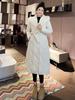Women's Long Removable Sleeve Down Cotton Padded Jacket, 2025 Winter Plus Size Thick Coat, Two-Way Middle-Aged Style
