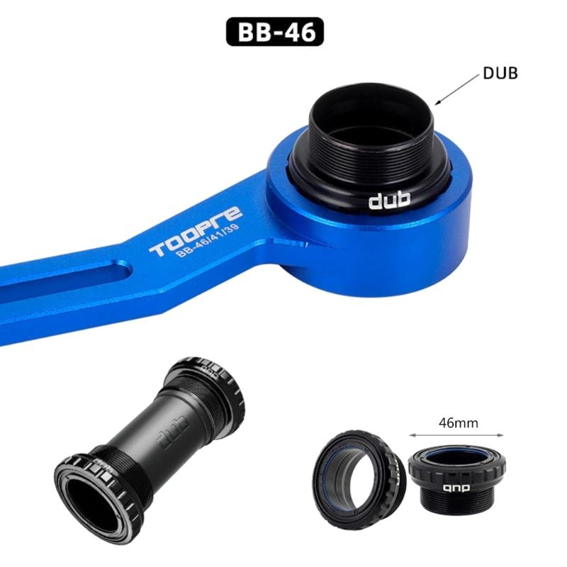 39mm/41mm/44mm/46mm/49mm 6 In 1 Bicycle BB-Wrench Hollow Central Axle-Wrench DUB Crankset Installation Removal Tool