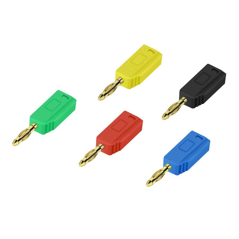 2mm Stackable Banana Plug for Industrial Instruments with Lantern Head & Solder Connection, 2mm Tail Jack
