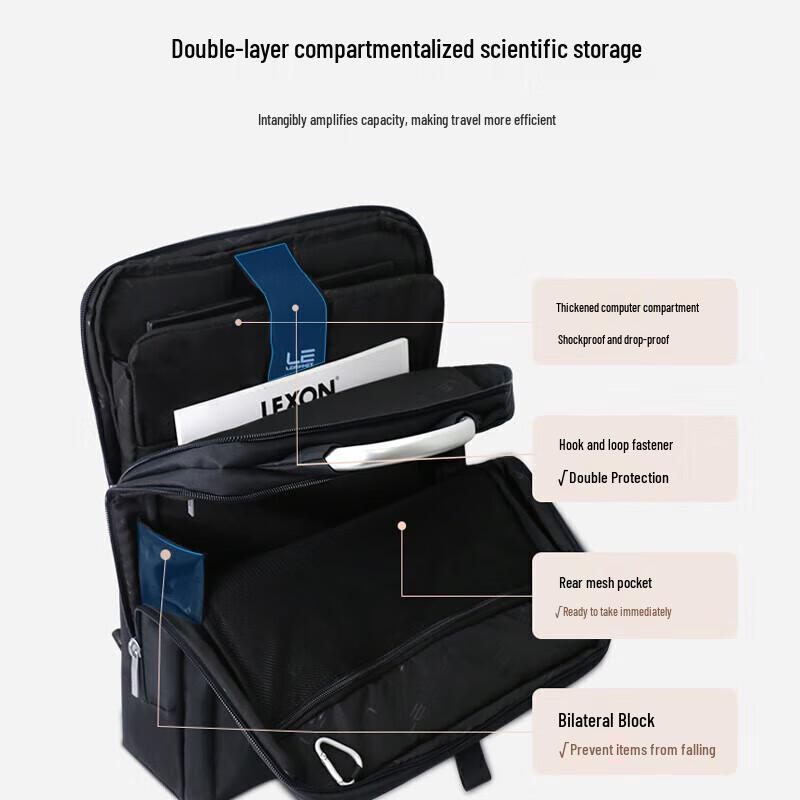 Zaino Business per Laptop da Uomo LEXON 15,6-16 Pollici
