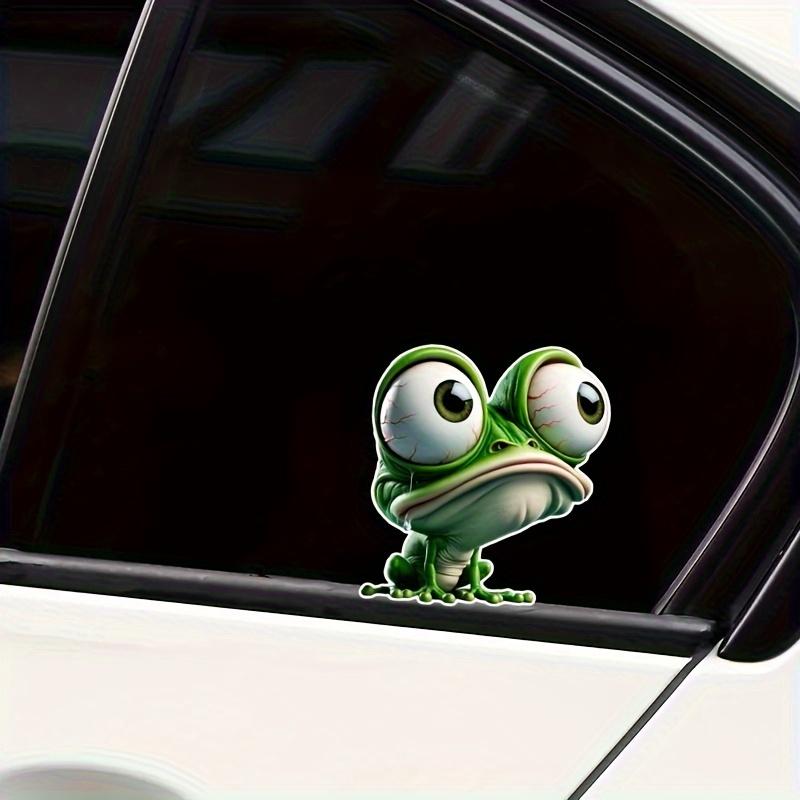 3D Cartoon Frog Stickers Motorcycle Stickers Waterproof DIY Motorbike Side Panels Fuel Tank Fairing Vinyl Decal Car Window Decor