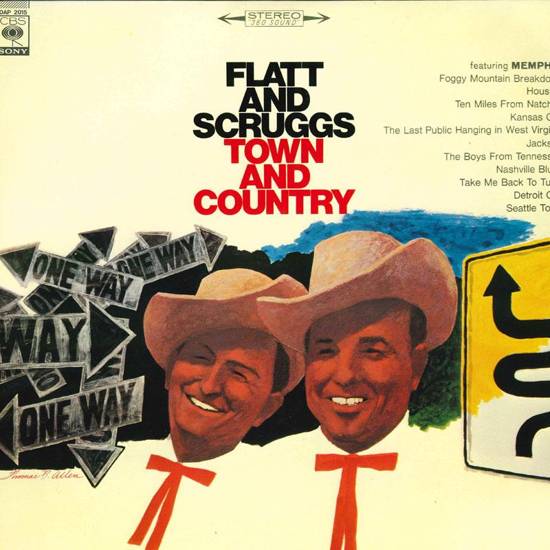 

LP Record LESTER FLATT EARL SCRUGGS Town Country 20AP2015 CBS SONY Japan CountryFolk Used