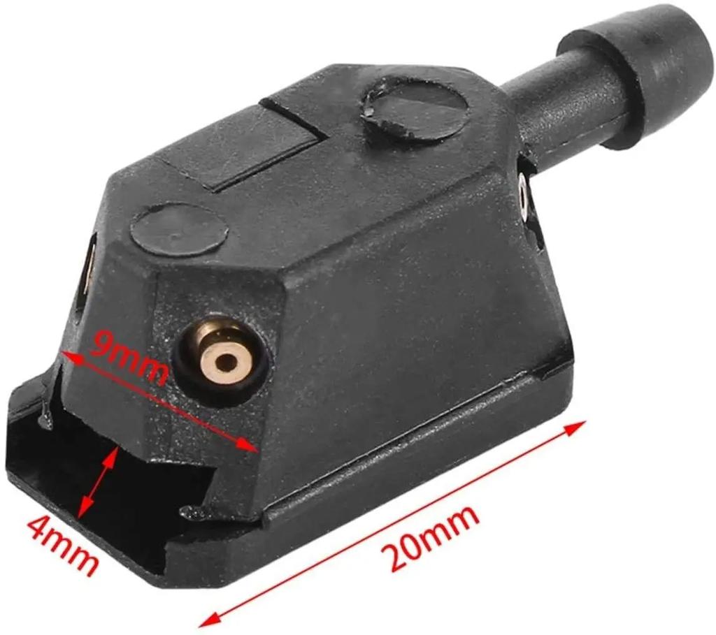 2Pcs Universal Car Windscreen Washer Wiper Blade Water Spray Jets Nozzles Mounted Onto 8mm 9mm Arm Adjusted 4 Way Upgrade