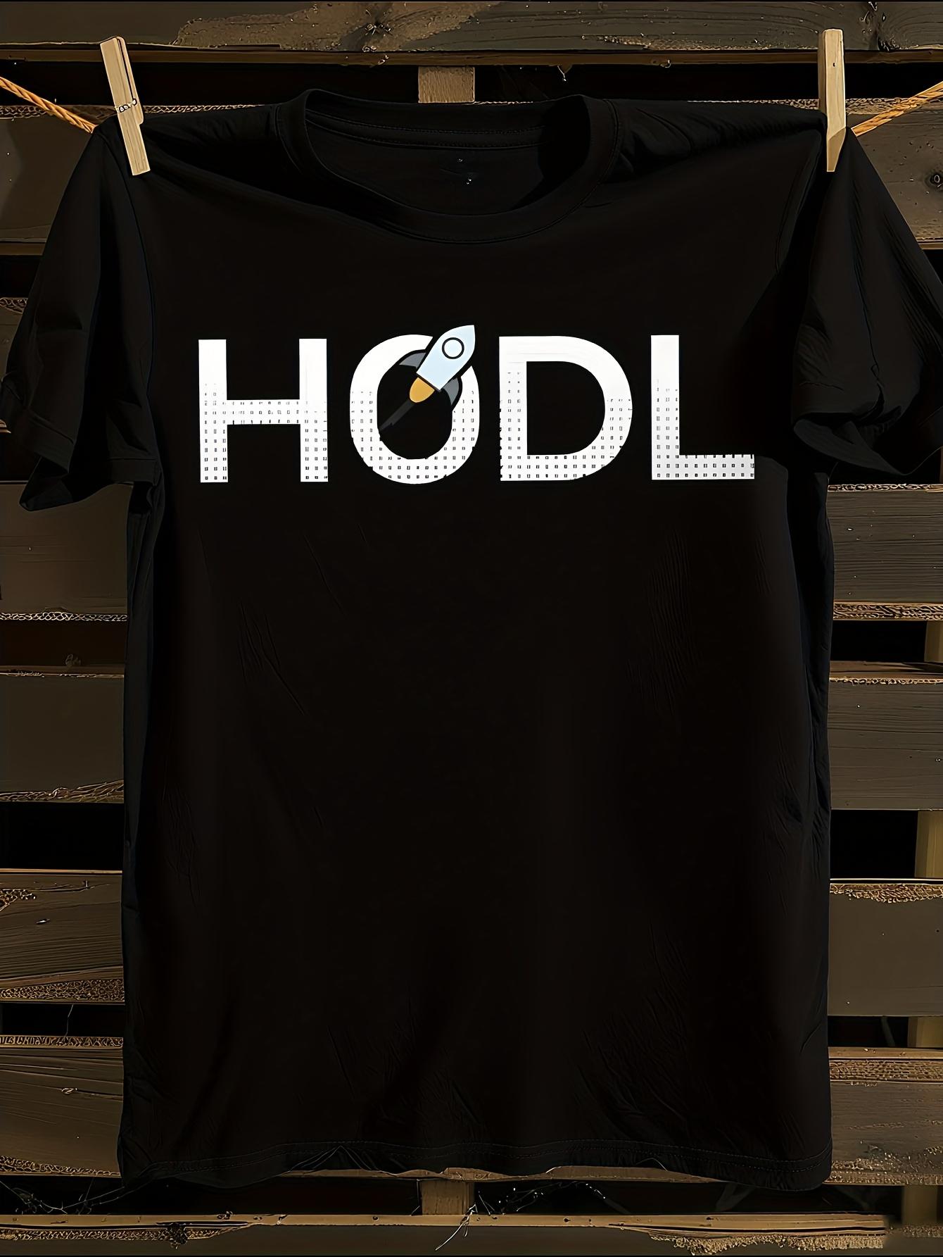 HODL XLM Coin Cryptocurrency Graphic T-shirt S