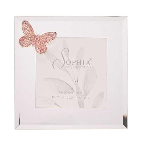Sophia Glass Butterfly Photo Frame