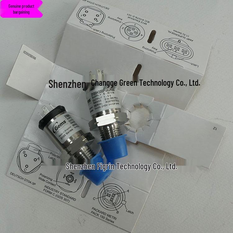 Real Photo: US Gems GEMS 3100H300PG02R000 Pressure Sensor 3100H300PG02R000