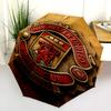 Manchester Football Club Logo Folding Umbrella 8 Paraphenoid Bones Durable Sun Umbrella Travel Umbrella